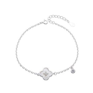 Pulsera De Trébol De nácar