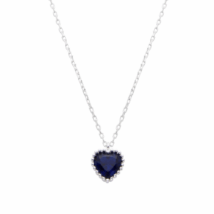 gargantilla corazón azul