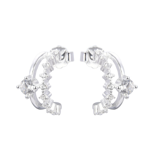 zarcillos aro Cristal
