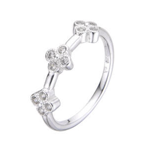 anillo mini flores