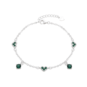 pulsera corazón verde
