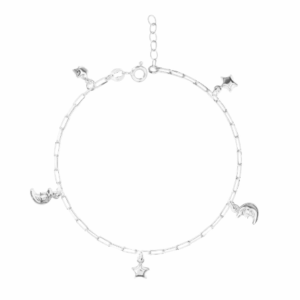 pulsera lunas y estrellas