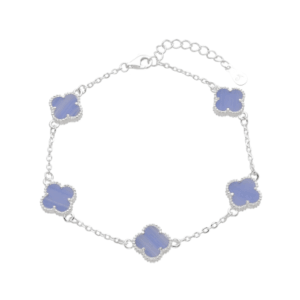 pulsera tréboles lila