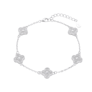 pulsera tréboles brillo