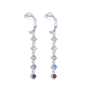 zarcillos largos aqua dulce