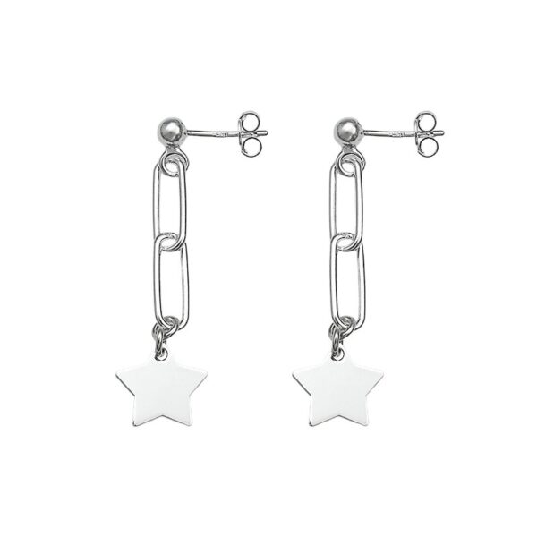 zarcillos clips y estrellas