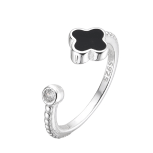 anillo ajustable flor