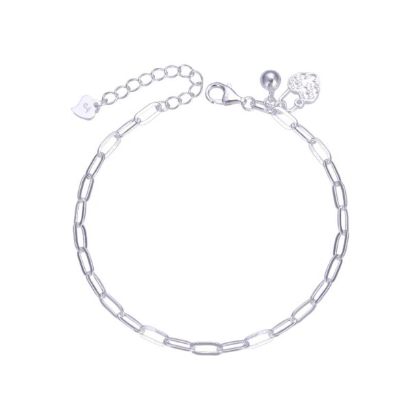 Pulsera Paper Clip con dijes