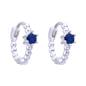 argollas Huggies Bolitas Y Punto Luz azul