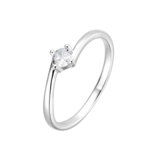 anillo solitario petite