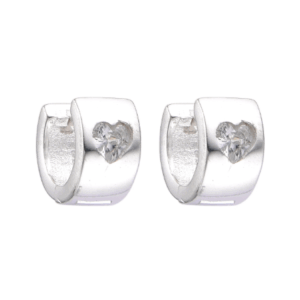 argollas Huggies Piedra De Corazón