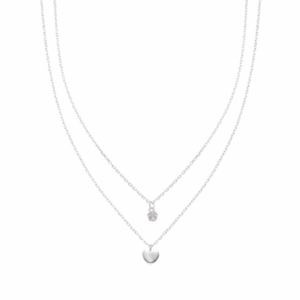 gargantilla doble de corazón