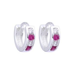 argollas fucsia 10mm