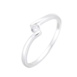 anillo solitario punto de luz