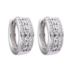 argollas dos filas con zircones