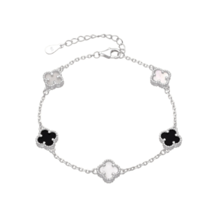 pulsera tréboles bicolor