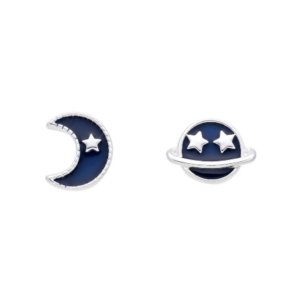 zarcillos luna y saturno