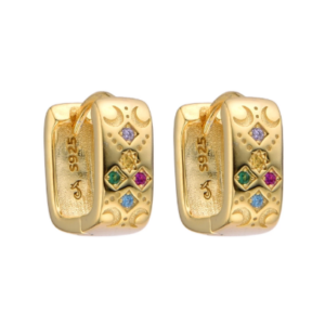 argollas gruesas gold