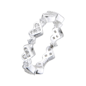 anillo infinity hearts