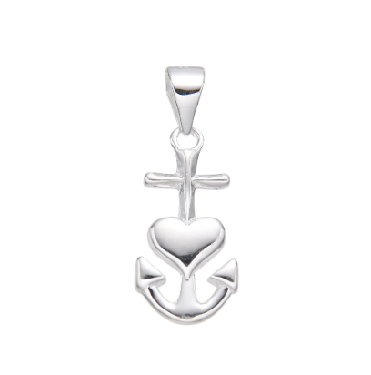 dije fe, amor y esperanza con cadena