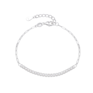 pulsera eslabones y brillantes