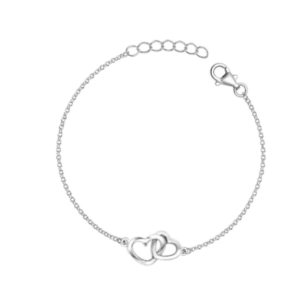 pulsera corazones entrelazados