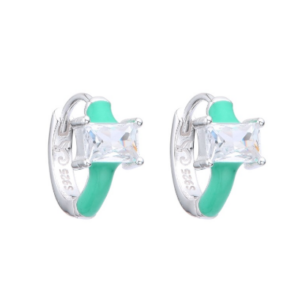 argollas verde menta