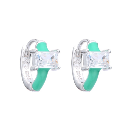 argollas verde menta