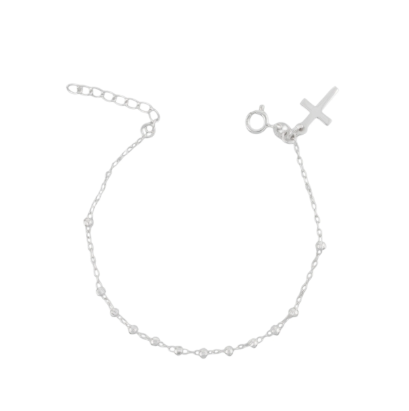 pulsera denario con cruz