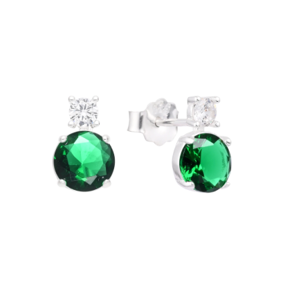 zarcillos green round